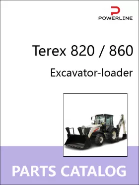 Каталог запчастей экскаватора-погрузчика Terex 820 | 860