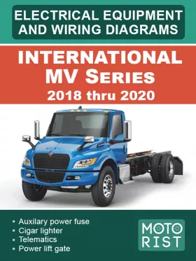 Электрооборудование и электросхемы International MV Series с 2018 по 2020 год
