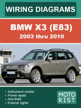 Электросхемы BMW X3 E83 с 2003 по 2010 год