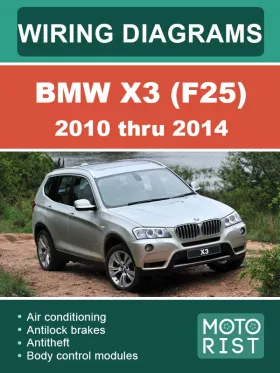 Электросхемы BMW X3 F25 с 2010 по 2014 год