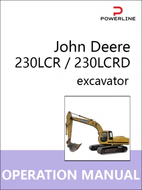 Инструкция по эксплуатации и техническому обслуживанию экскаватора John Deere 230LCR | 230LCRD c 2000 года