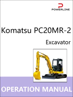 Инструкция по эксплуатации и техническому обслуживанию экскаватора Komatsu PC20MR-2