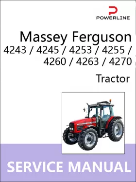 Руководство по ремонту Massey Ferguson 4243 | 4245 | 4253 | 4255 | 4260 | 4263 | 4270