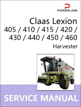 Руководство по ремонту Claas Lexion 405 | 410 | 415 | 420 | 430 | 440 | 450 | 460