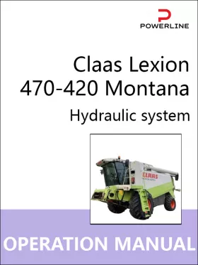 Руководство по ремонту гидравлической системы комбайна Claas Lexion 470-420 Montana