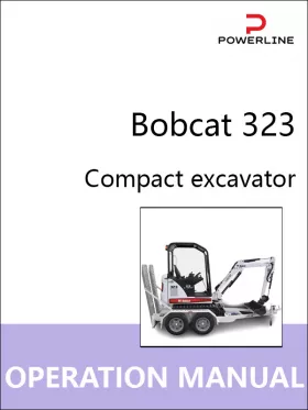 Руководство по эксплуатации и техобслуживанию экскаватора Bobcat 323