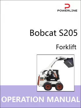 Руководство по эксплуатации и техобслуживанию погрузчика Bobcat S205