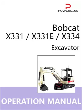 Руководство по эксплуатации и техобслуживанию экскаватора Bobcat X331 | X331E | X334