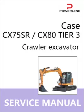 Руководство по ремонту экскаватора Case CX75SR | CX80 TIER 3