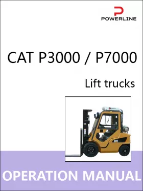 Руководство по эксплуатации и техобслуживанию погрузчика CAT P3000 | P7000