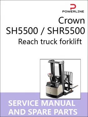 Руководство по ремонту и каталог запчастей погрузчика Crown SH5500 | SHR5500
