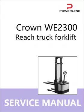 Руководство по ремонту погрузчика Crown WE2300