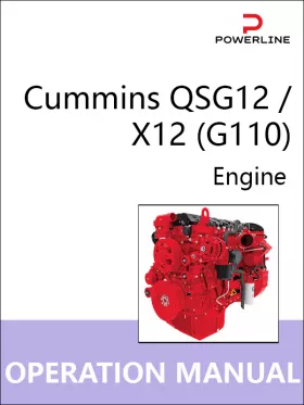 Инструкция по эксплуатации и техническому обслуживанию двигателя Cummins QSG12 | X12 G110