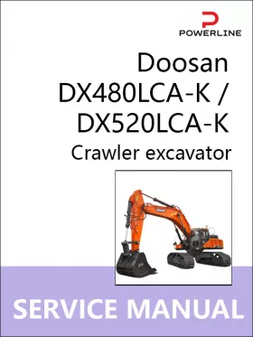 Руководство по ремонту экскаватора Doosan DX480LCA-K | DX520LCA-K