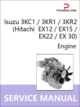 Руководство по ремонту Isuzu 3KC1 | 3KR1 | 3KR2 | Hitachi  EX12 | EX15 | EX22 | EX 30
