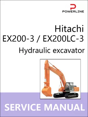 Руководство по ремонту экскаватора Hitachi EX200-3 | EX200LC-3
