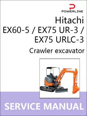 Руководство по ремонту экскаватора Hitachi EX60-5 | EX75 UR-3 | EX75 URLC-3