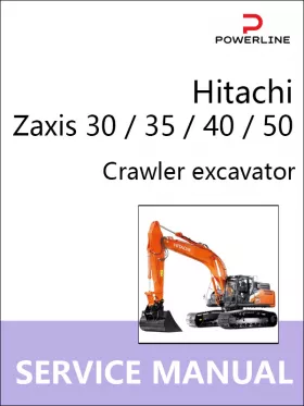 Руководство по ремонту экскаватора Hitachi Zaxis 30 | 35 | 40 | 50