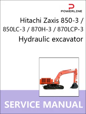 Руководство по ремонту экскаватора Hitachi Zaxis 850-3 | 850LC-3 | 870H-3 | 870LCР-3