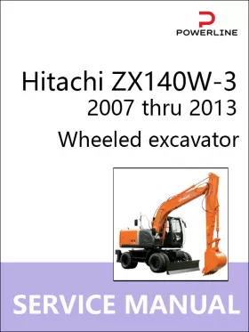 Руководство по ремонту экскаватора Hitachi ZX140W-3 с 2007 по 2013 год