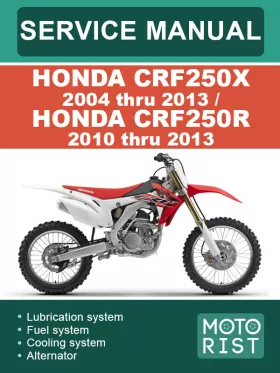 Руководство по ремонту мотоцикла Honda CRF250X | CRF250R