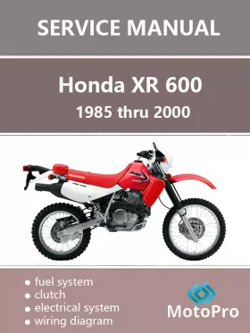 Руководство по ремонту Honda XR 600 с 1985 по 2000 год