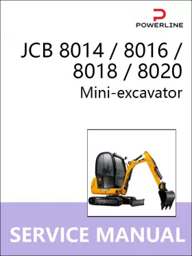 Руководство по ремонту экскаватора JCB 8014 | 8016 | 8018 | 8020