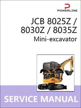 Руководство по ремонту экскаватора JCB 8030Z | 8030Z | 8035Z