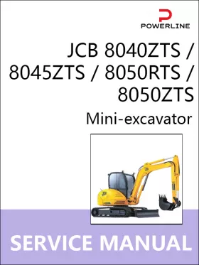 Руководство по ремонту экскаватора JCB 8040ZTS | 8045ZTS | 8050RTS | 8050ZTS