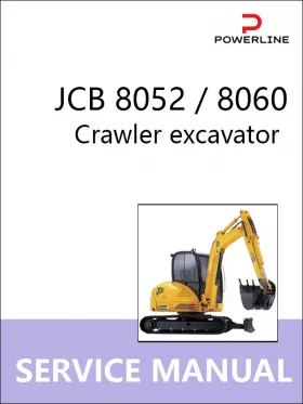 Руководство по ремонту экскаватора JCB 8052 | 8060