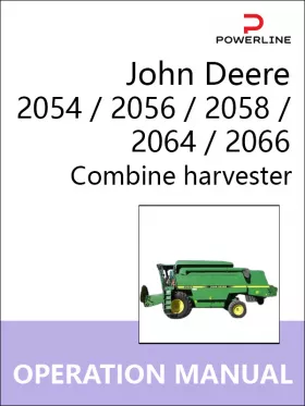 Инструкция по эксплуатации и техническому обслуживанию комбайна John Deere 2054 | 2056 | 2058 | 2064 | 2066
