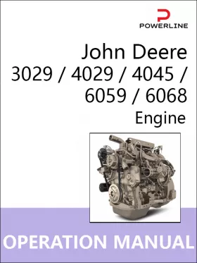 Инструкция по эксплуатации и техническому обслуживанию двигателя John Deere 3029 | 4029 | 4045 | 6059 | 6068