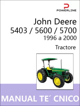 Руководство по ремонту трактора John Deere 5403 | 5600 | 5700