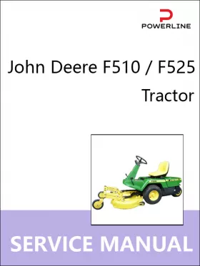 Руководство по ремонту трактора John Deere F510 | F525