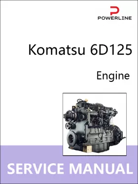 Руководство по ремонту двигателей Komatsu 6D125