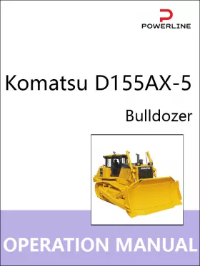 Инструкция по эксплуатации и техническому обслуживанию бульдозера Komatsu D155AX-5