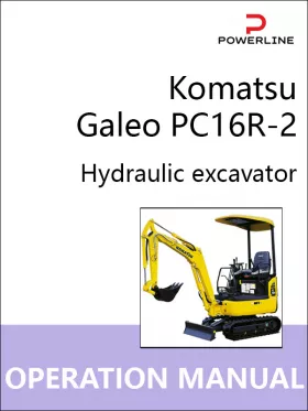 Инструкция по эксплуатации и техническому обслуживанию экскаватора Komatsu Galeo PC16R-2