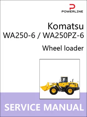 Руководство по ремонту погрузчика Komatsu WA250-6 | WA250PZ-6