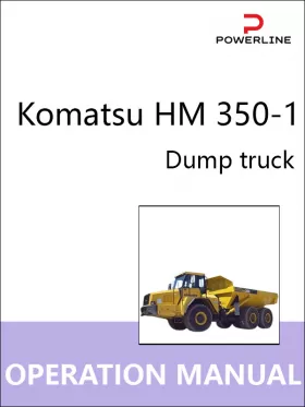 Инструкция по эксплуатации и техническому обслуживанию самосвала Komatsu HM 350-1