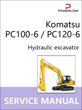 Руководство по ремонту экскаватора Komatsu PC100-6 | PC120-6