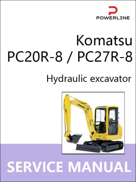 Руководство по ремонту экскаватора Komatsu PC20R-8 | PC27R-8