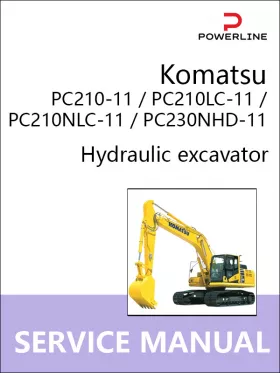 Руководство по ремонту экскаватора Komatsu PC210-11 | PC210LC-11 | PC210NLC-11 | PC230NHD-11