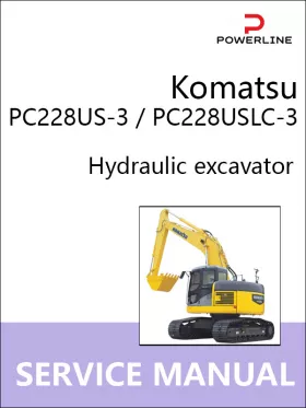 Руководство по ремонту экскаватора Komatsu PC228US-3 | PC228USLC-3