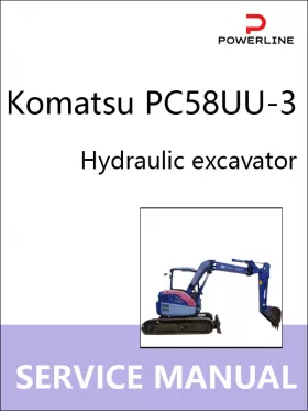 Руководство по ремонту экскаватора Komatsu PC58UU-3
