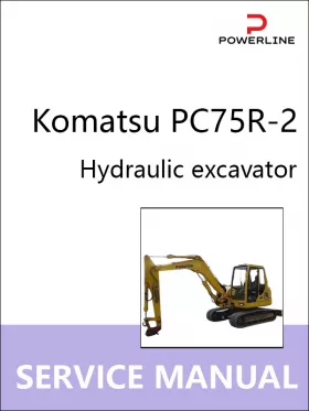 Руководство по ремонту экскаватора Komatsu PC75R-2