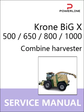 Руководство по ремонту комбайна Krone BiG X 500 | 650 | 800 | 1000