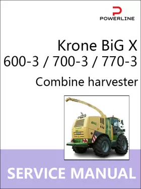 Руководство по ремонту комбайна Krone BiG X 600-3 | 700-3 | 770-3