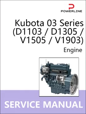 Руководство по ремонту Kubota 03 Series D1103 | D1305 | V1505 | V1903