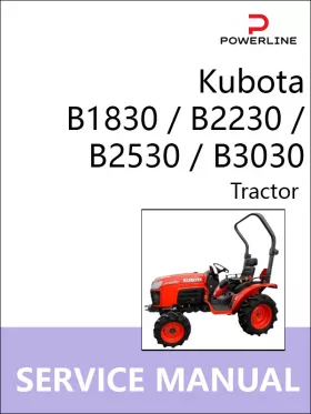 Руководство по ремонту трактора Kubota B1830 | B2230 | B2530 | B3030
