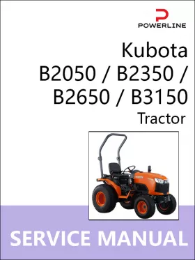 Руководство по ремонту трактора Kubota B2050 | B2350 | B2650 | B3150